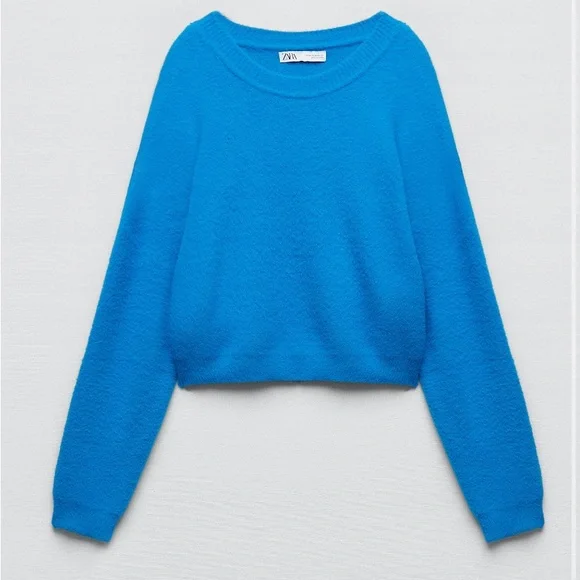 Zara Sweaters Soft Touch Cropped Knit Sweater Poshmark